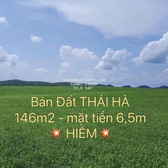 Bán đất thái hà - 146m2 - 6,5m mặt tiền - 22,6tỷ -