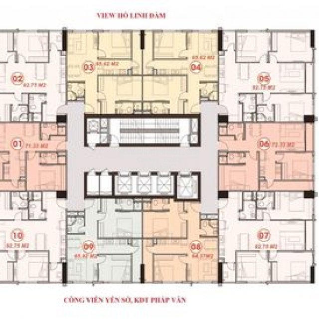 Cc 79 ngọc hồi, 64m² 2pn giá 2ty1