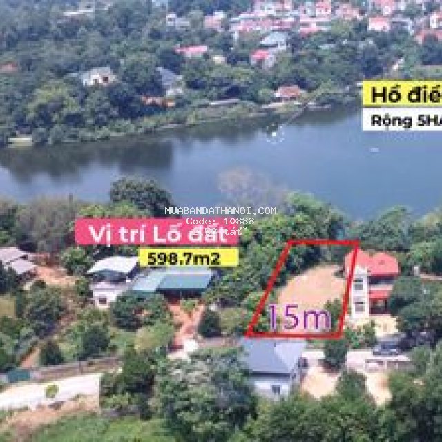 Lô đất 2 mặt tiền - view hồ 5ha - giá chỉ 4.3tr/m2