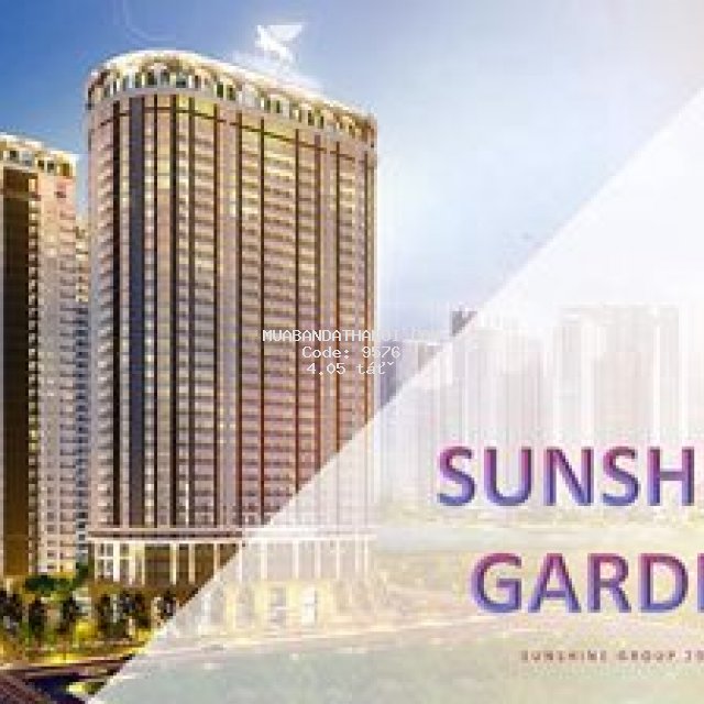 Nhận nhà, ở ngay tại sunshine garden với 1.25 tỷ