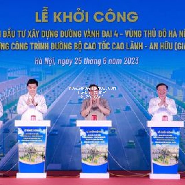 Bán đất đồng mai, đón sóng vành đai 4 khởi công