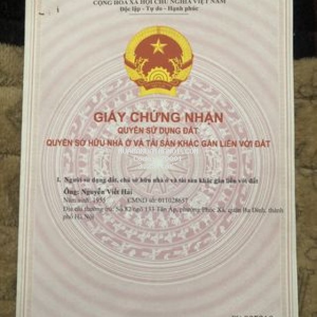 Bán nhà tân ấp