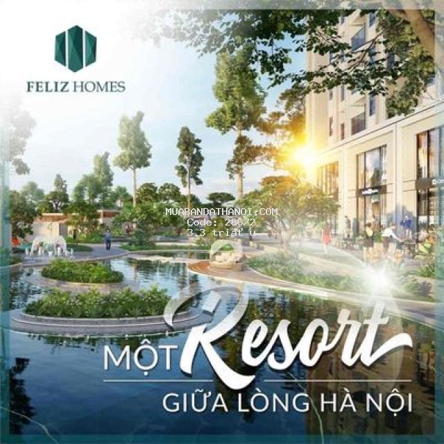 Chung cư feliz home hoàng mai 77m giá 3.3 tỷ vào ở ngay