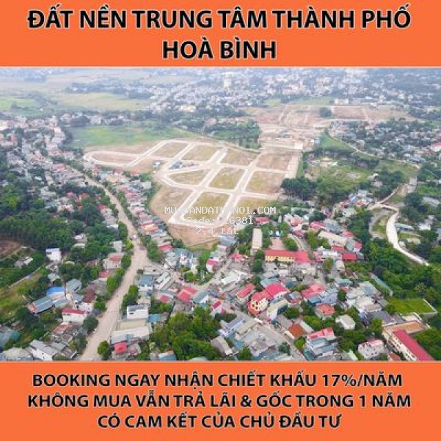 đất nền trung tâm tp hòa bình view suối - sát ql6