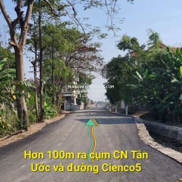 đất thổ cư 2 mặt đường trước và sau sát cienco5