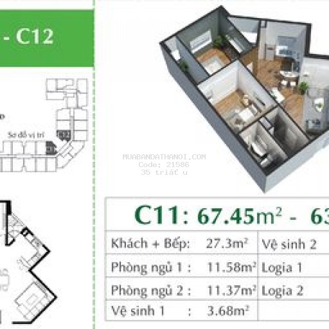 Eco city việt hưng căn hộ nhận nhà ở ngay 2pn-2wc giá 2ty2