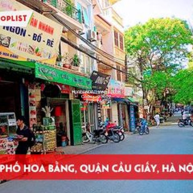 Rất hiếm mặt phố hoa bằng, cầu giấy. ô tô tránh đỗ, kinh doanh sầm uất